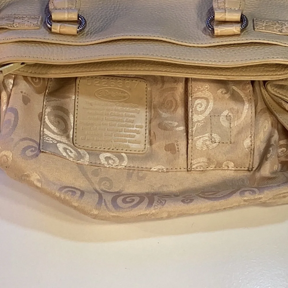 Brighton Beige/Tan Leather Shoulder Bag